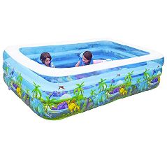 YSYDE Riesiges aufblasbares Schwimmbad-erwachsenes
aufblasbares Pool für Sommerfest-rechteckiger Familien-Swimmingpool
für Kinderdinosaurier-Park-Sommer-Spiel gut zu diesem
Moment