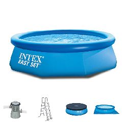 Intex 305×76 cm Easy Pool 281221 Komplettset Filterpumpe,
Leiter, A-und Uplane